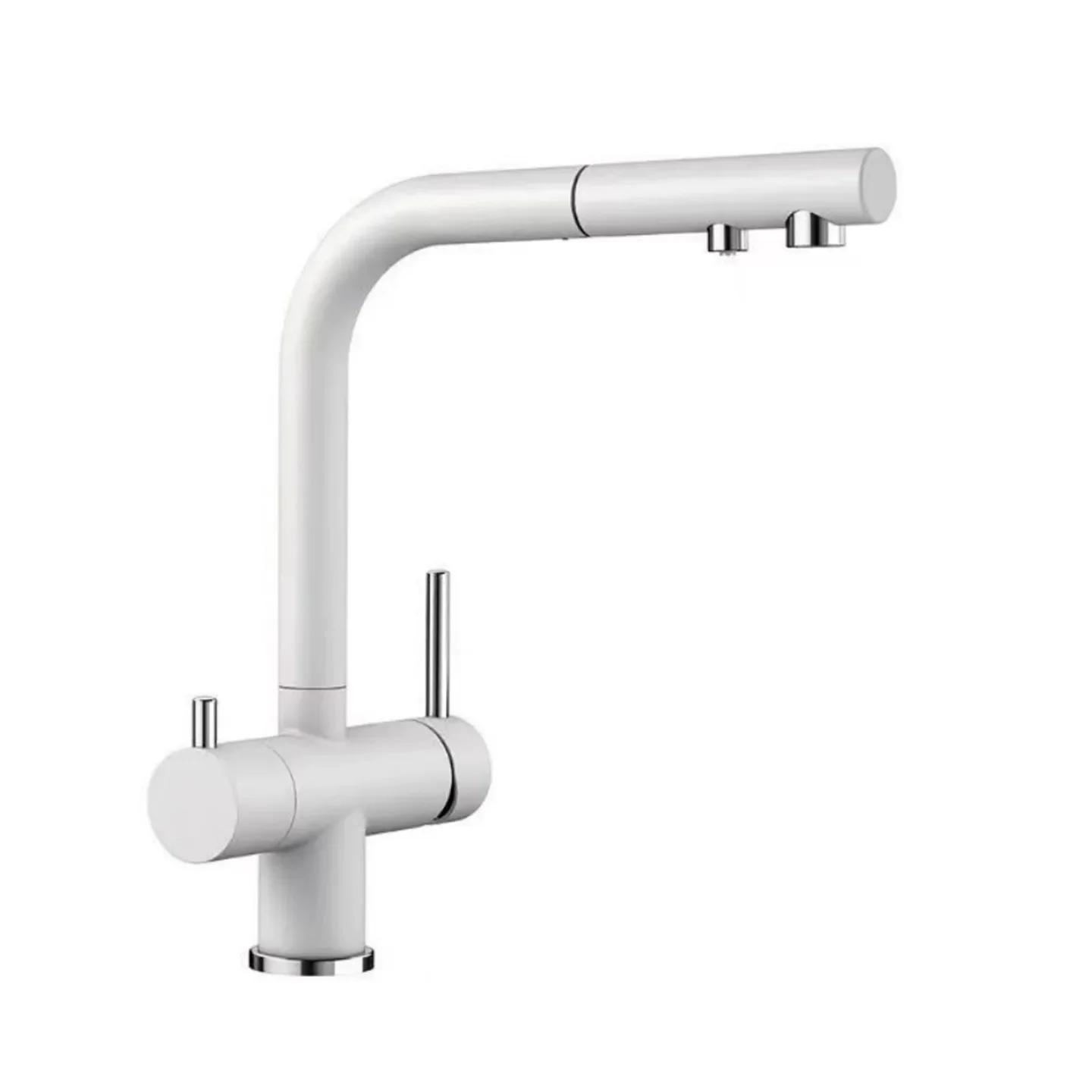 

All-copper three-in-one kitchen faucet hot and cold water purification faucet can be rotated to pull the vegetable basin sink