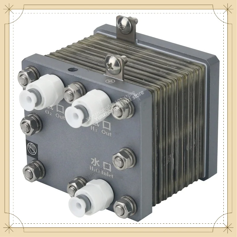 20A PEM Water Electrolyzer Cell 150‑1350ML Hydrogen Output Module High Purity Hydrogen Generator Core Part
