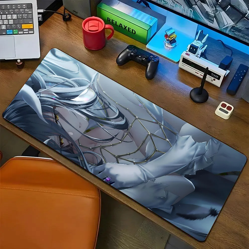 1pc hot sexy girl  Albedo Mousepad Non-slip Mouse Pad Suitable For Office Computers Laptops E-sports Game Desk Mats XXL Keyboard