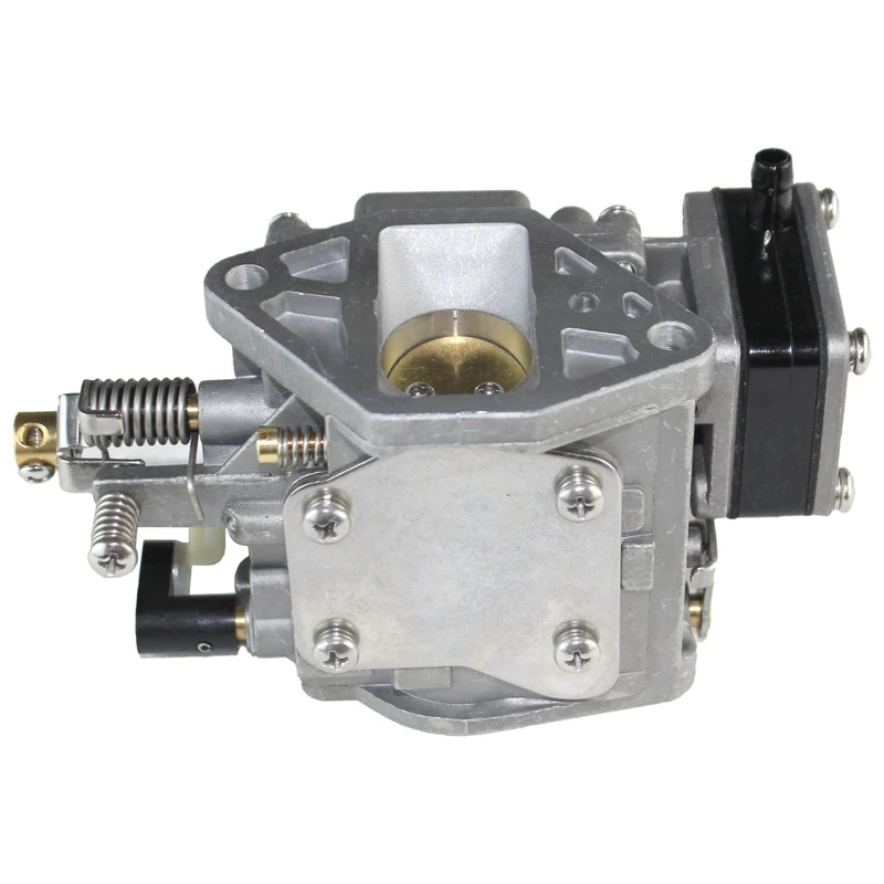 1 Piece Outboard Motor Carburetor Silver Metal For Yamaha 2 Stroke 9.9HP 15HP Carburetor Assy