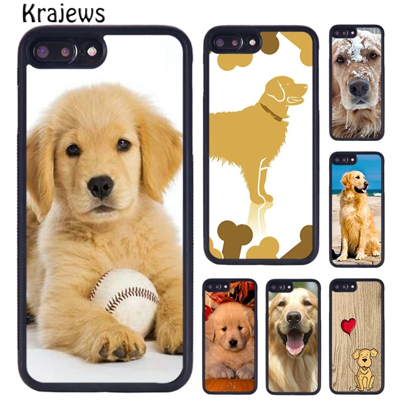 Krajews Golden Retriever Dog Cute Puppy phone Case For iPhone 16 15 14 Plus 11 12 mini 13 Pro XR XS Max cover coque