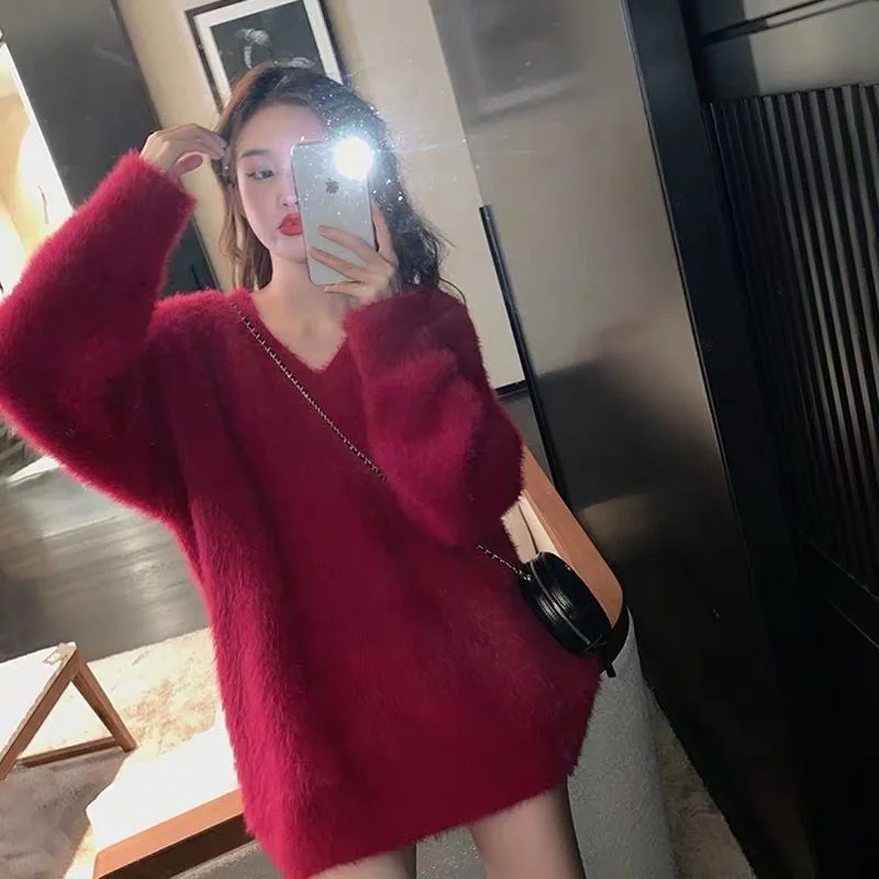 Pullovers Women Tender Loose Harajuku Chic Stylish Femme Korean Style Student Soft Elegant Aesthetic All-match Friends Casual