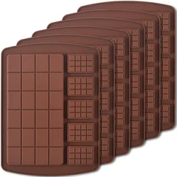 Silicone Break Apart Chocolate Molds Candy and Energy Bar Food Grade Silicone butter Molds Cheesecake Ice Cube Tray BPA Free