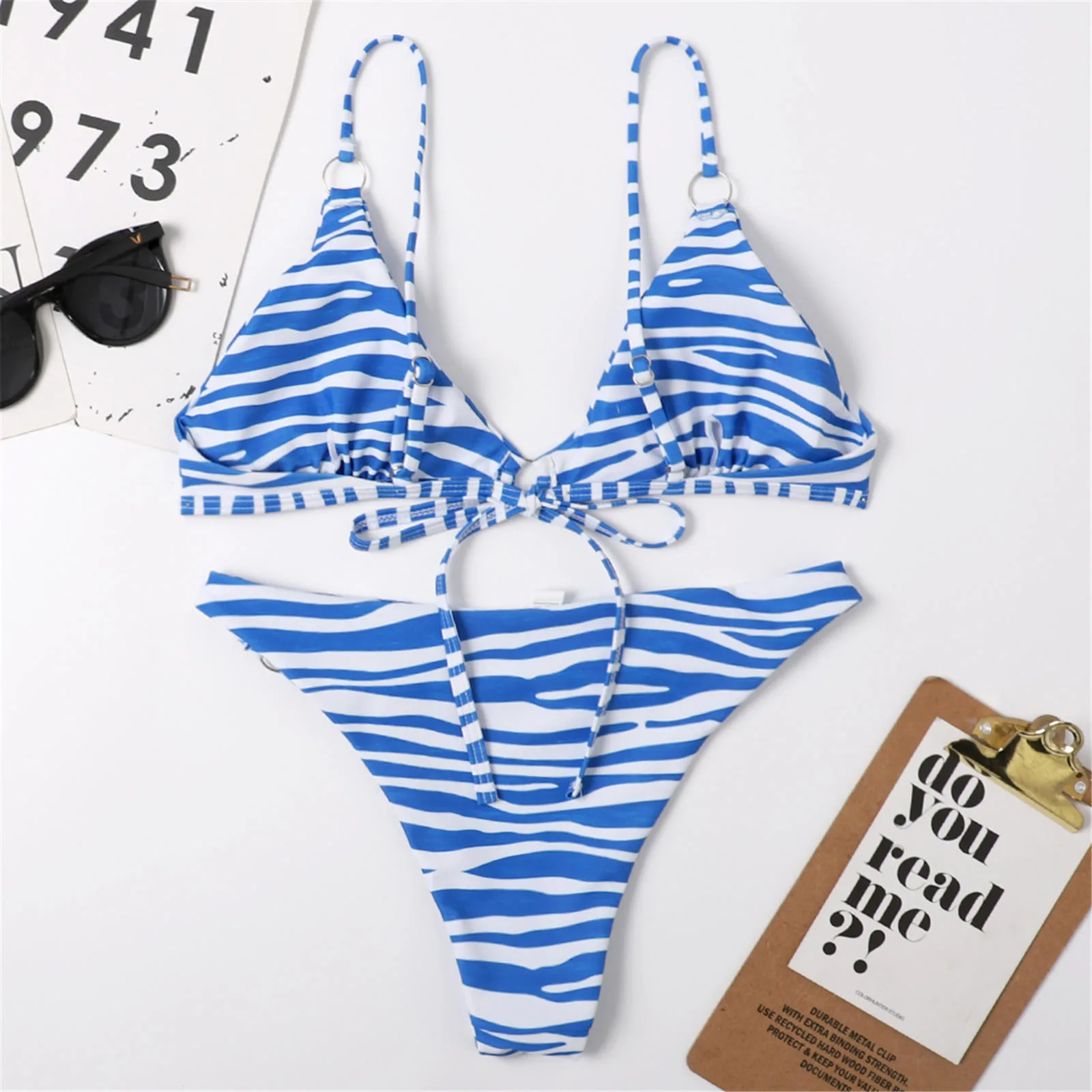 Traje de baño de dos piezas para mujer, conjunto de Tankinis acolchado, Bikini Sexy de verano, Bikini conciso