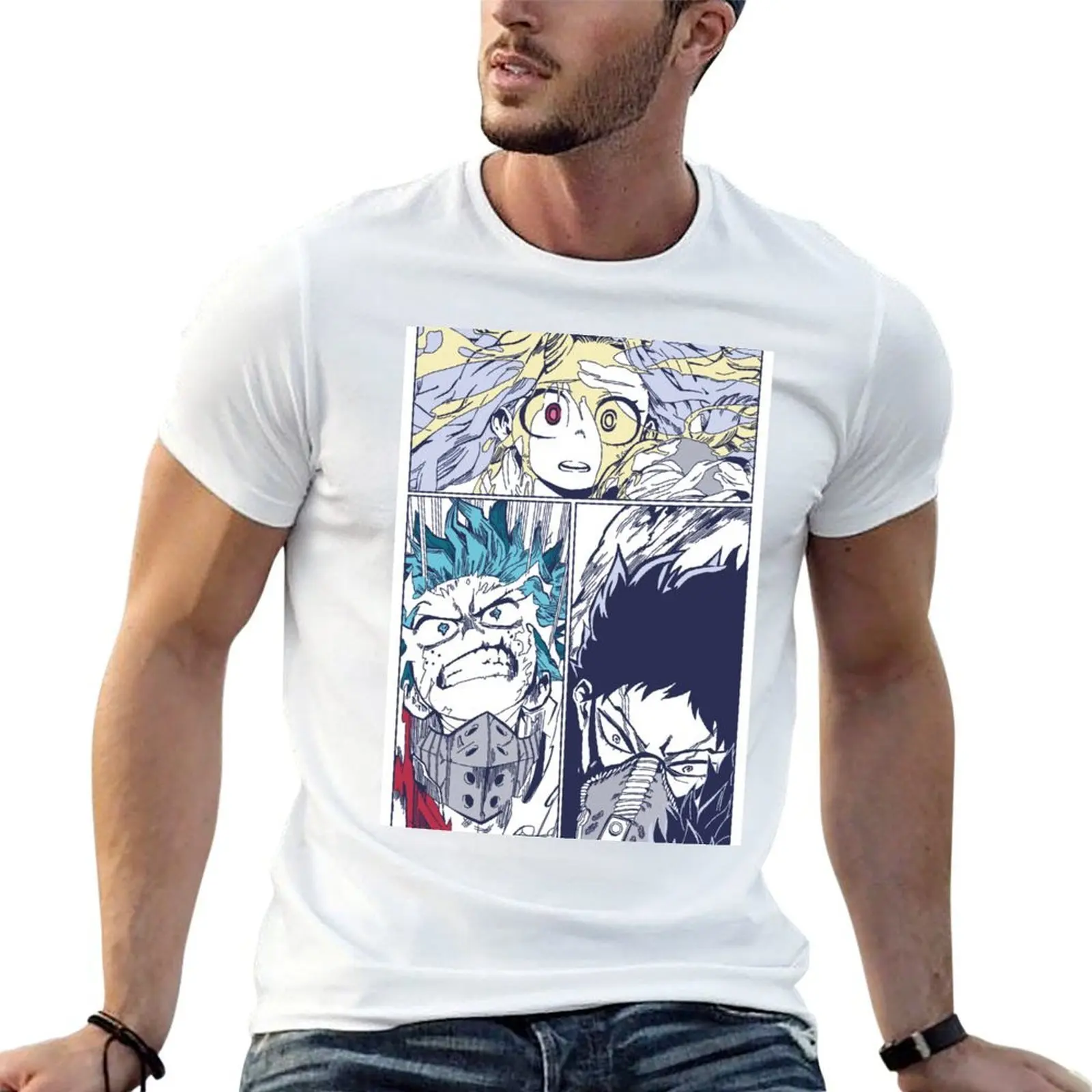 

MHA Manga T-Shirt t shirts designer men t shirt cotton 100% g man t shirts for men T-Shirt