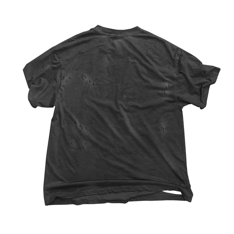 Vintage Distressed Short Sleeve T-Shirt Retro Graphic Ripped T Shirt Grunge Style Casual Tee Tops Unisex Y2K 100% Cotton