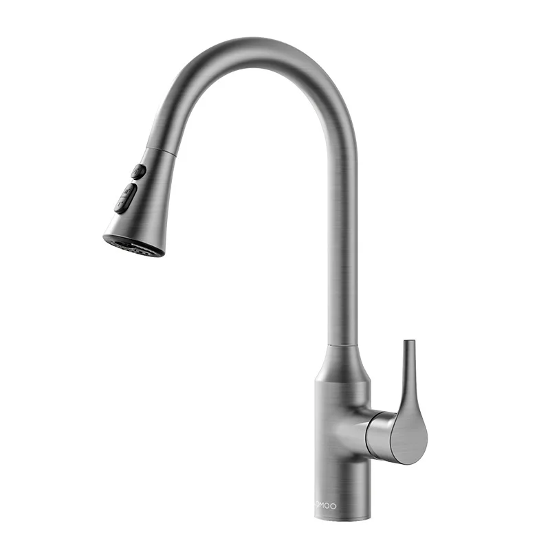 

Kitchen pull-out faucet, vegetable basin, dish basin, splash-proof light bulb water pull-out faucet 33168