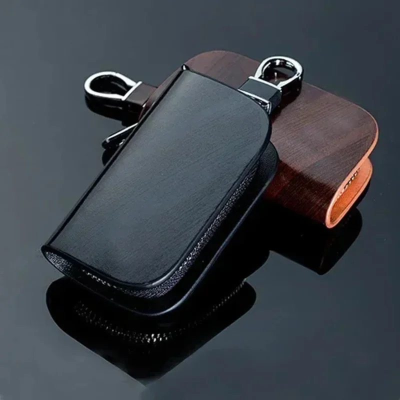 Universal Car Key Case For Wood Grain Car Key Cover Suitable for A Variety Of Car Logo Key Shell Customize