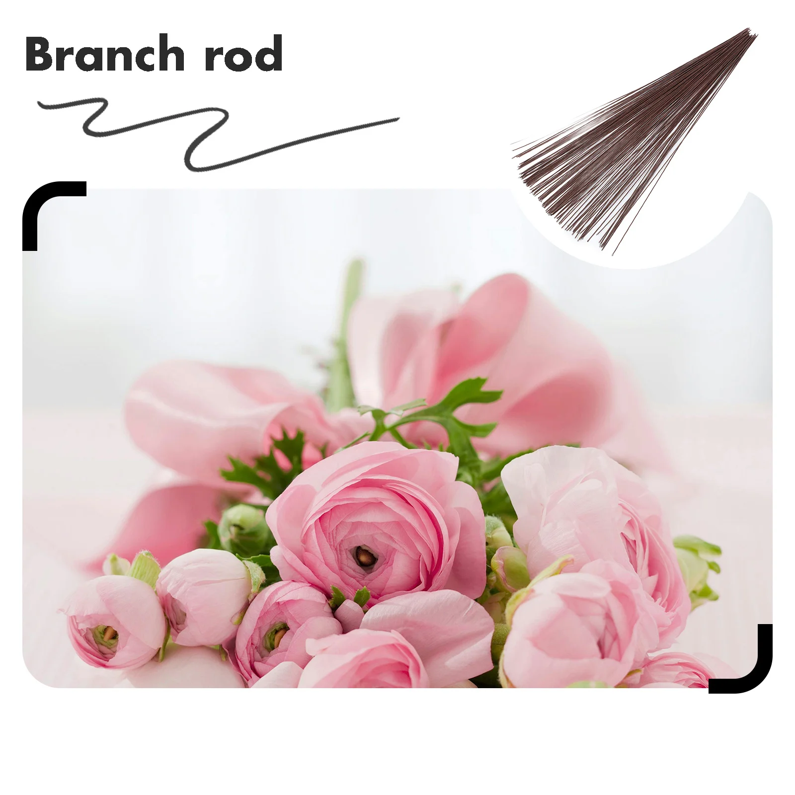 

150Pcs Paper Covered Wire for Crafts DIY Flower Arrangement Aid Floral Stem Support Wreath Making Supplies Iron Wire