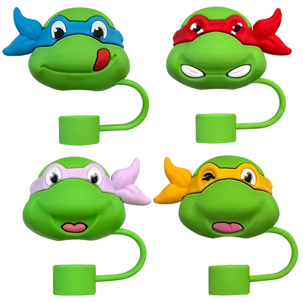 

MINISO 3D Stereo Straw Cover Cap cartoon for Stanley Cup Accessories Straw Topper 10mm Dust-Proof Reusable Cute Strawpcs Lids