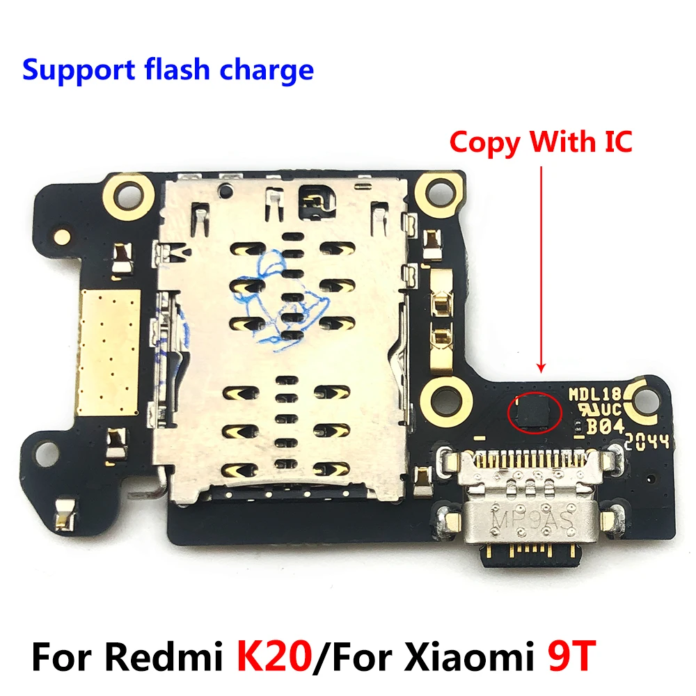 

10Pcs/Lot, Dock Connector Micro USB Charger Charging Port Flex Cable Microphone Board For Xiaomi Mi 9T Pro Redmi K20 Parts