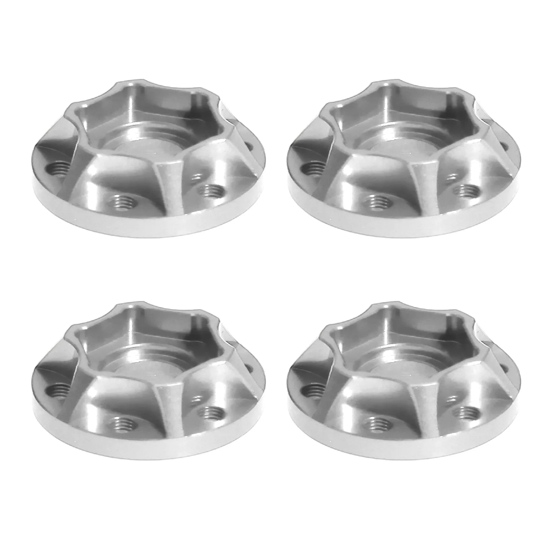 4-teiliges Radnaben-Verlängerungsset 6/9/12/15mm für 1,9/2,2 Zoll RC-Auto-Räder Aluminium-Legierung Radabstandshalter für CC01 D90