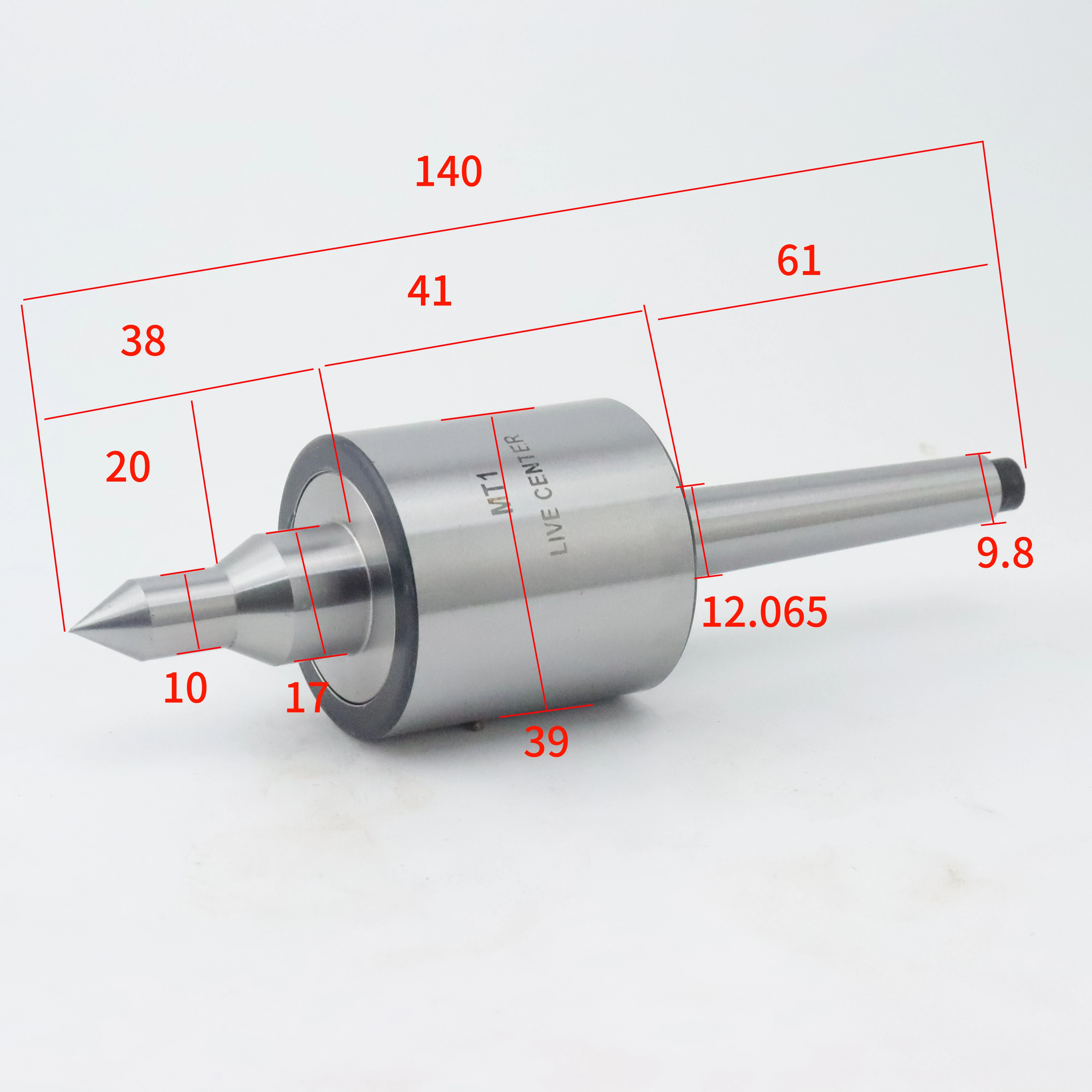 MT1 MT2 woodworking lathe live center, precision rotation, lathe bearing tailstock center, external rotary center