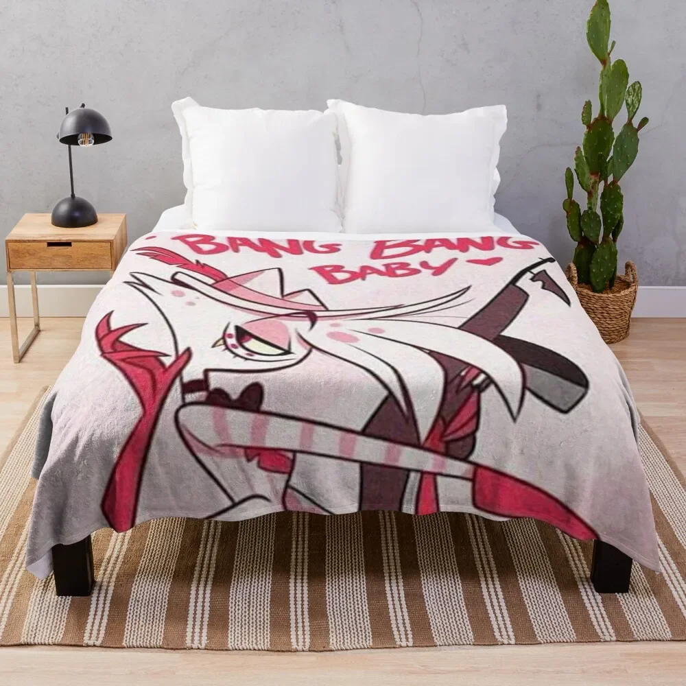 

hazbin hotel Throw Blanket Summer Beddings Bed Fashionable Sofa Blankets