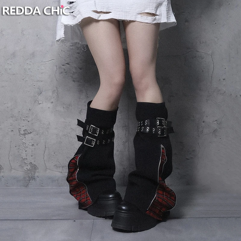 reddachic-scaldacollo-da-donna-in-denim-a-quadri-con-cuciture-stile-baddie-goth-con-cintura-e-cerniera-a-2-vie-copristivali-lunghi-al-ginocchio-abbigliamento-grunge-alternativo