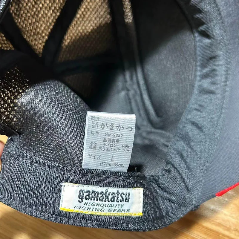 Gamakatsu Mesh Fishing Hat with Bucket Breathable Sun Protection Rock Fishing Caps Men Sport Baseball Cap Hiking Suncreen Sunhat