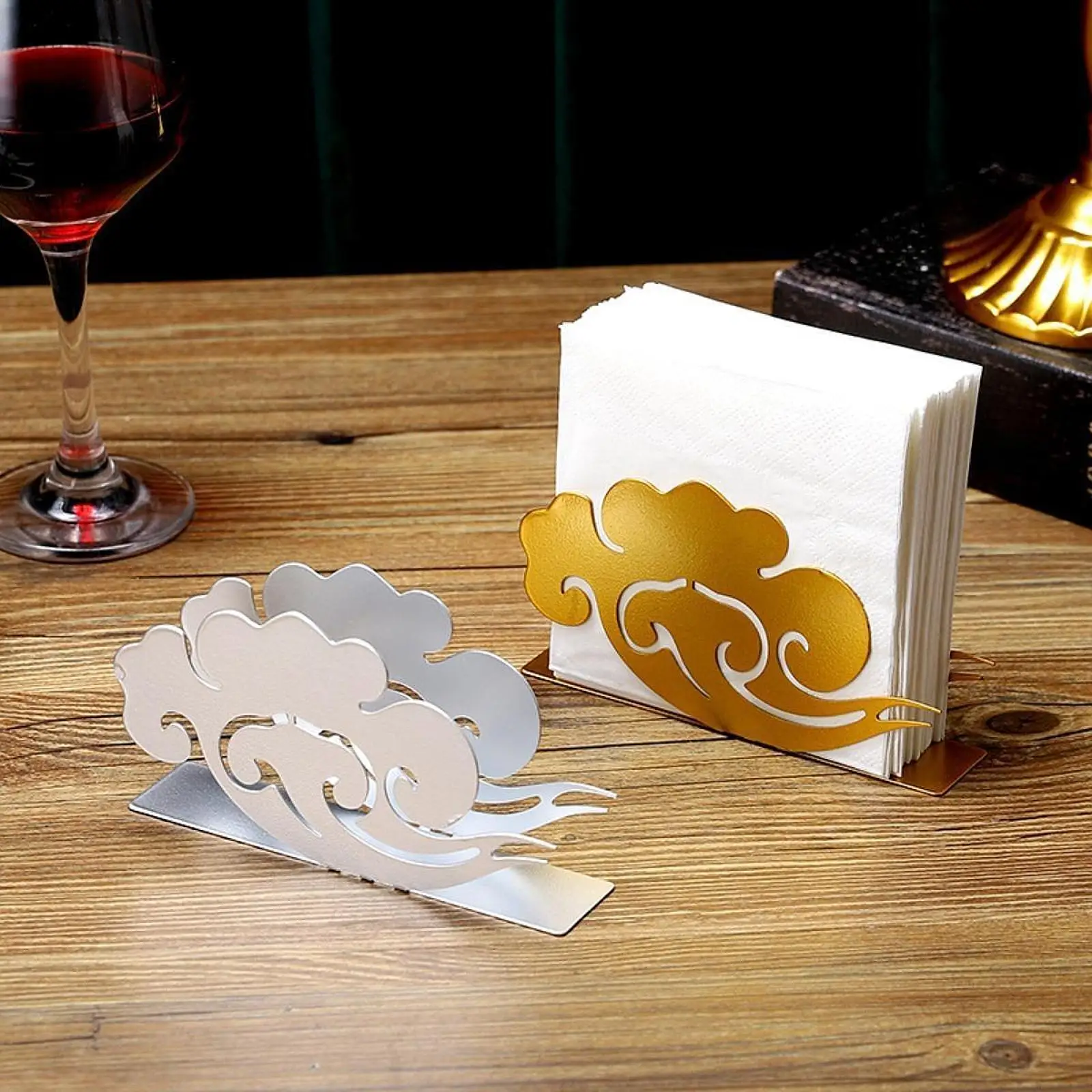 Napkin Holder Upright Home Decor Tissue Dispenser for Restaurant Coffee Shop