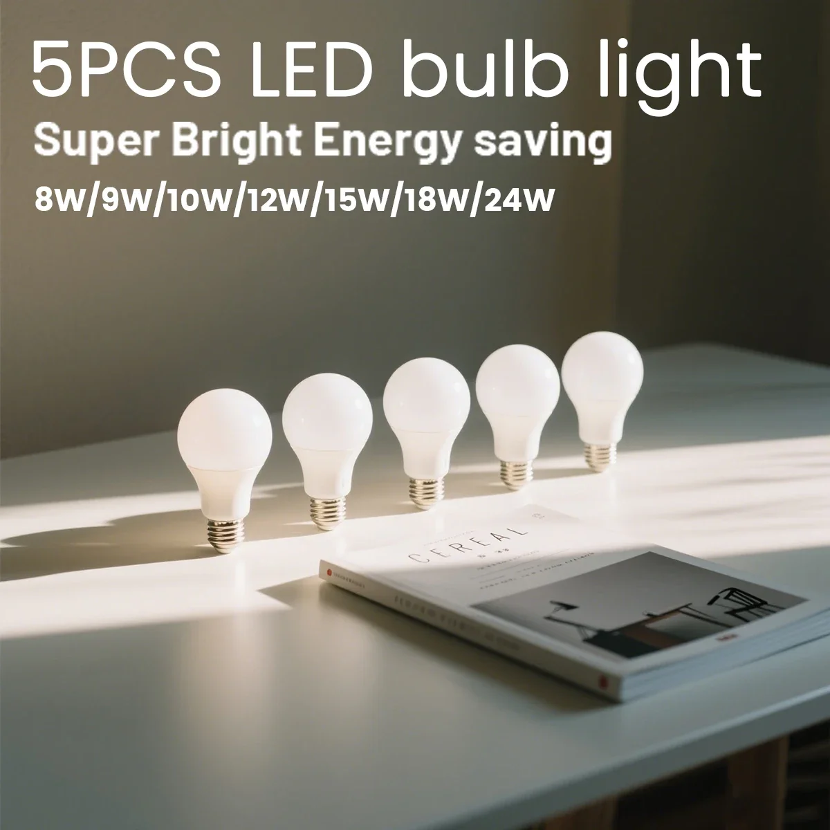 

5PCS Led Bulb Light E27 B22 15W 18W 20W 24W Lamps AC220V 230V 110V Light Lamps for Home Derection Lighting Lampara Led