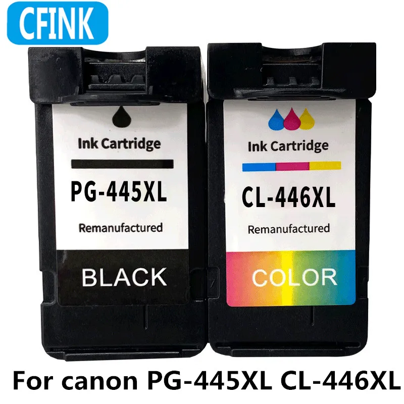 PG445 PG445XL CL-446XLcartucho de tinta compatibles para Canon PG-445XL CL-446XL cartucho de tinta MX494 MG 2440 2540 2940 2540S