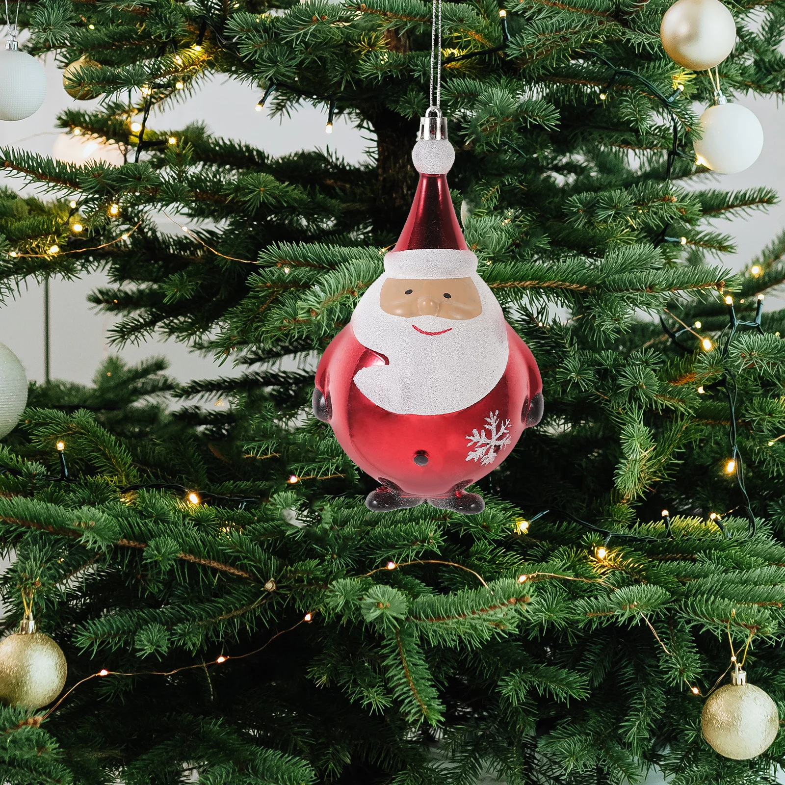 

2Pcs Christmas Hanging Ornaments Santa Claus Xmas Pendant Xmas Tree Hanging Decor Party Decorations Christmas Tree Ornaments