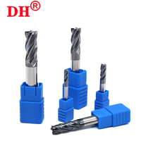 Milling Cutter Hrc50 4-Flute Endmill Alloy Tungsten Steel Cnc Maching Top Milling Machine Tools For Steel 1.0mm-12.0mm tools