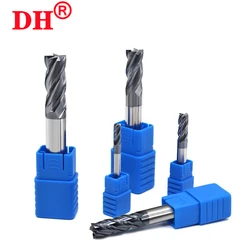 Milling Cutter Hrc50 4-Flute Endmill Alloy Tungsten Steel Cnc Maching Top Milling Machine Tools For Steel 1.0mm-12.0mm tools