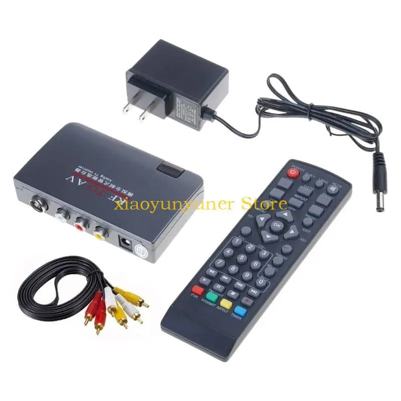 P9JB RF to Video Converter Box Channel Select with Automatic Channel Search and Multiple Formats Support for Home Use