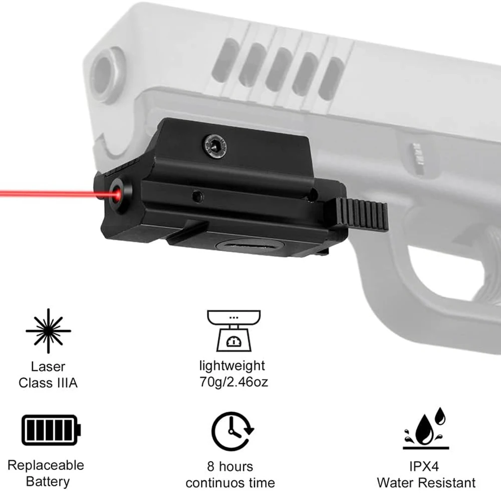 Red Green Dot Laser Sight Type-C Charging Quick Release Hunting Gun Laser Sight Tactical Laser Pointer for Glock Taurus