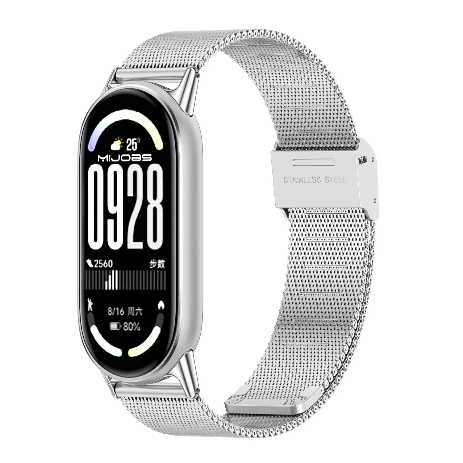 ل Mi Band 10 حزام ل Mi Band 10 9 8 NFC النسخة العالمية معصمه ل Mi Band 9 حزام (استيك) ساعة ل Mi Band 8 الأشرطة المعدنية