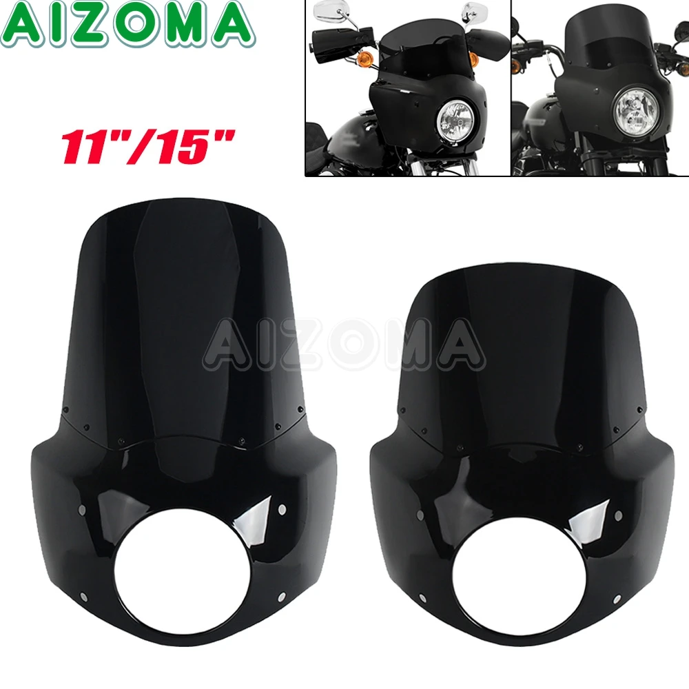 

11 "15" обтекатель ветрового стекла для Harley Touring Road King FLHR Special FLHRXS мотоциклетный обтекатель фары, маска для лобового стекла, комплект капота