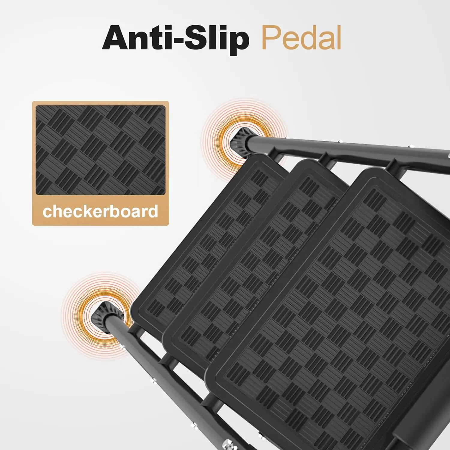 บันได 3 ตัว, เก้าอี้สำหรับผู้ใหญ่ 3 ตัว, บันไดพับได้ 3 ตัวพร้อมที่จับแบบมีเบาะ บันไดพร้อมพื้นกว้าง