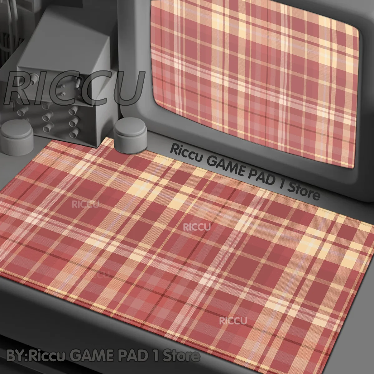

Plaid Pattern Mouse pad Desk Pad Gaming Accessories Prime Gaming XXL Keyboard Pad Stitched Rug PC desk Esports equipment