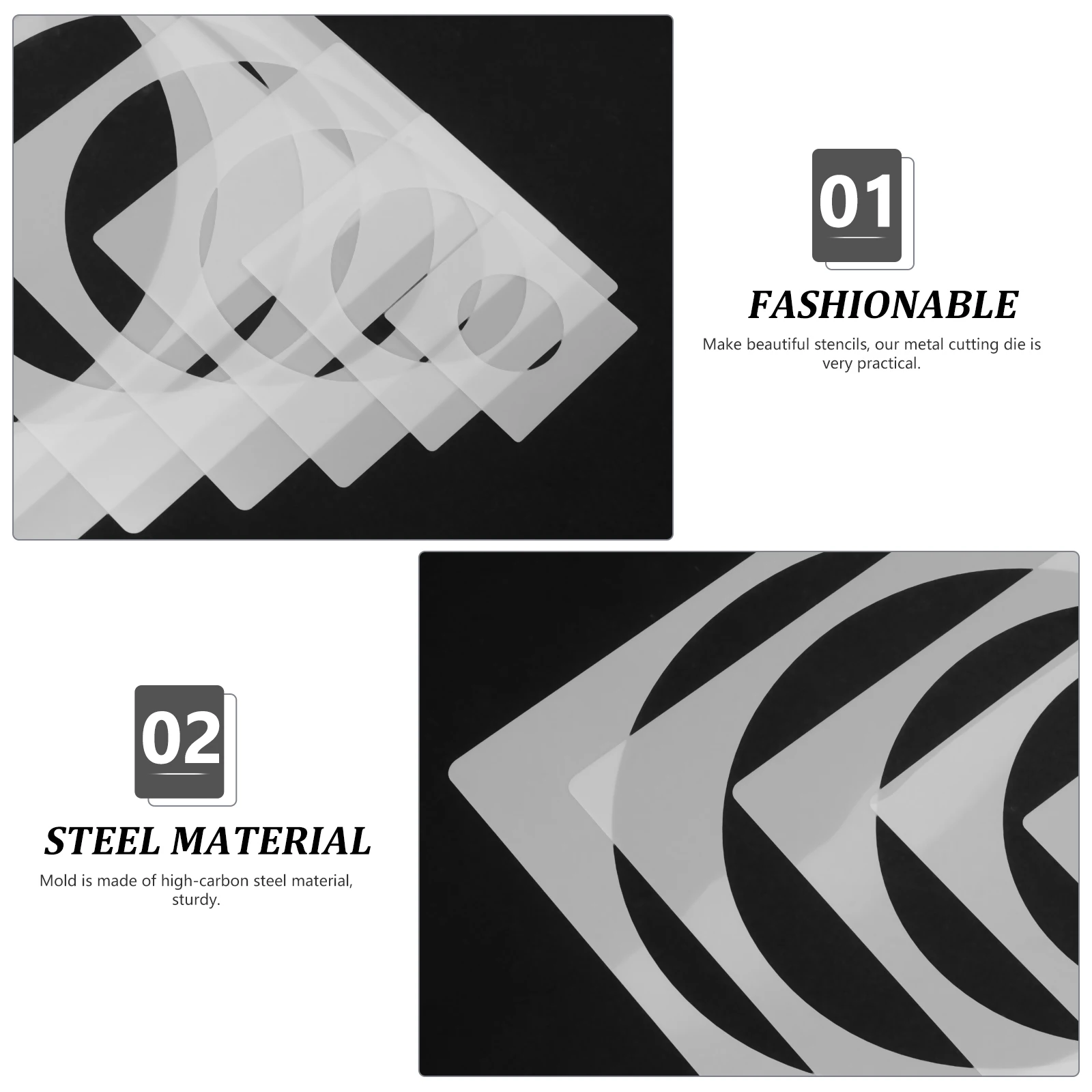 

8pcs Reusable Painting Stencils Templates Crafts Drawing Molds Durable Pet Material For Wall Decor Home Diy Art Projects