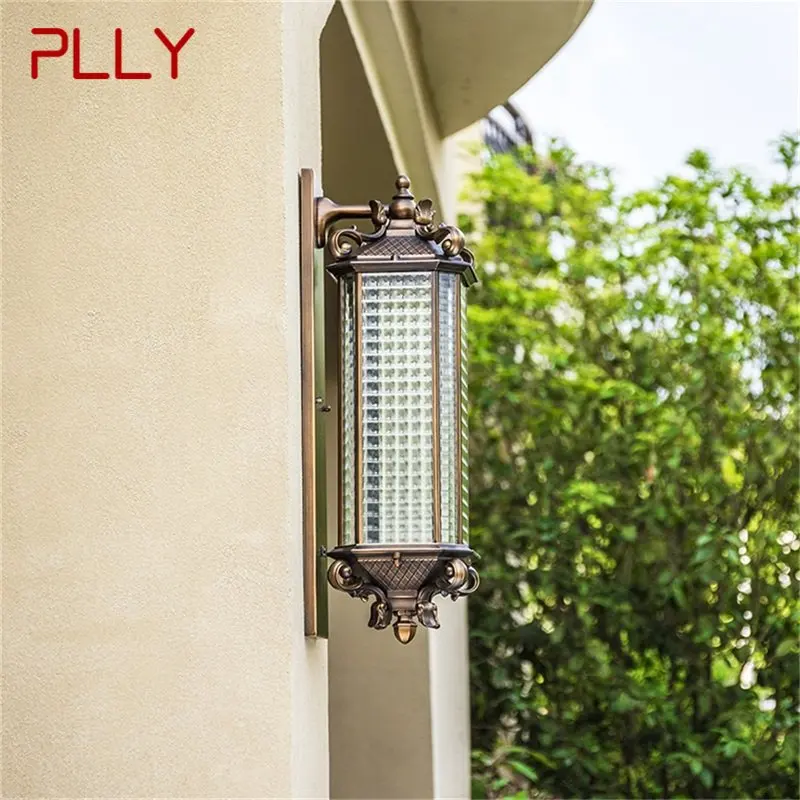 PLLY Outdoor Wall Lamp LED Classical Retro Luxury Light Sconces Waterproof IP65 Decorative for Home