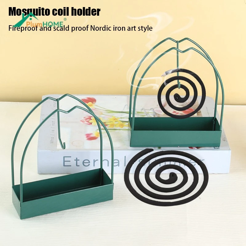 Iron Mosquito Coil Holder Creative Iron Spiral Mosquito Repellent Incense Rack Anti-scald Mosquito Coil Holder