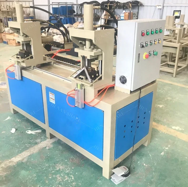 Hydraulic Press Stainless Steel Hole Piercing Machine Tube Flattening Pipe Metal Punching Machine