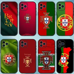 Portugal flag Phone Case For iPhone 13 12 11 14 15 Pro XS Max XR X 8 7 6S 6 Plus Soft Back case