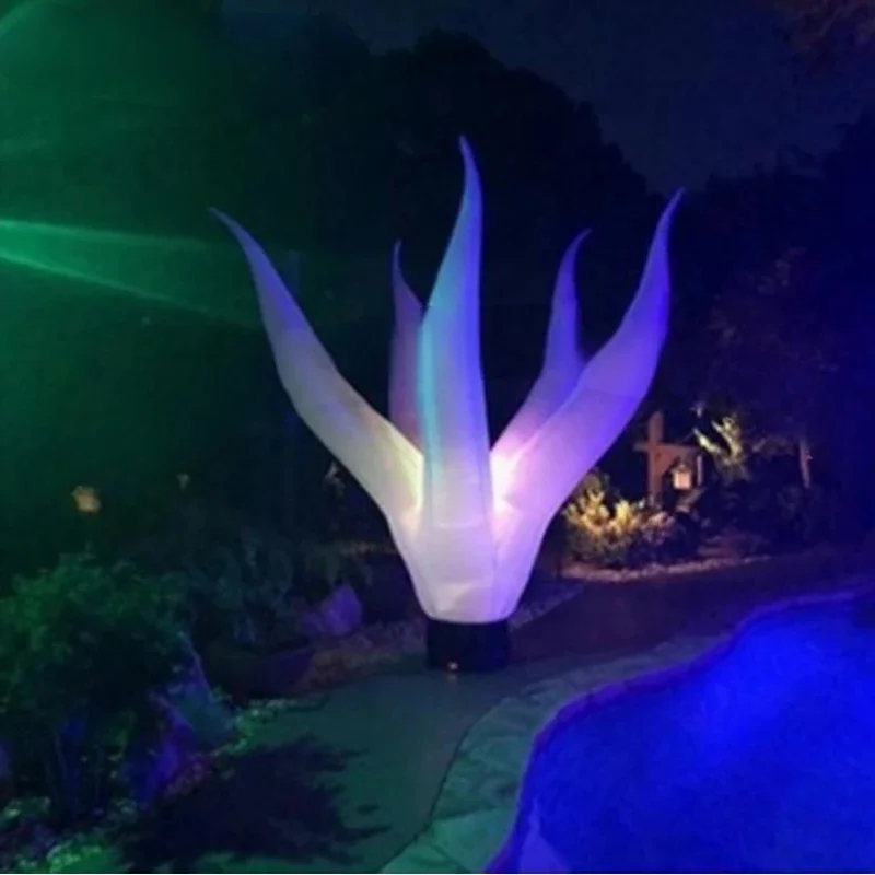 

2.5mH 8ft Inflatable lighting seaweed/stage decoration with lighted led inflatable aquatic plant sprout shape