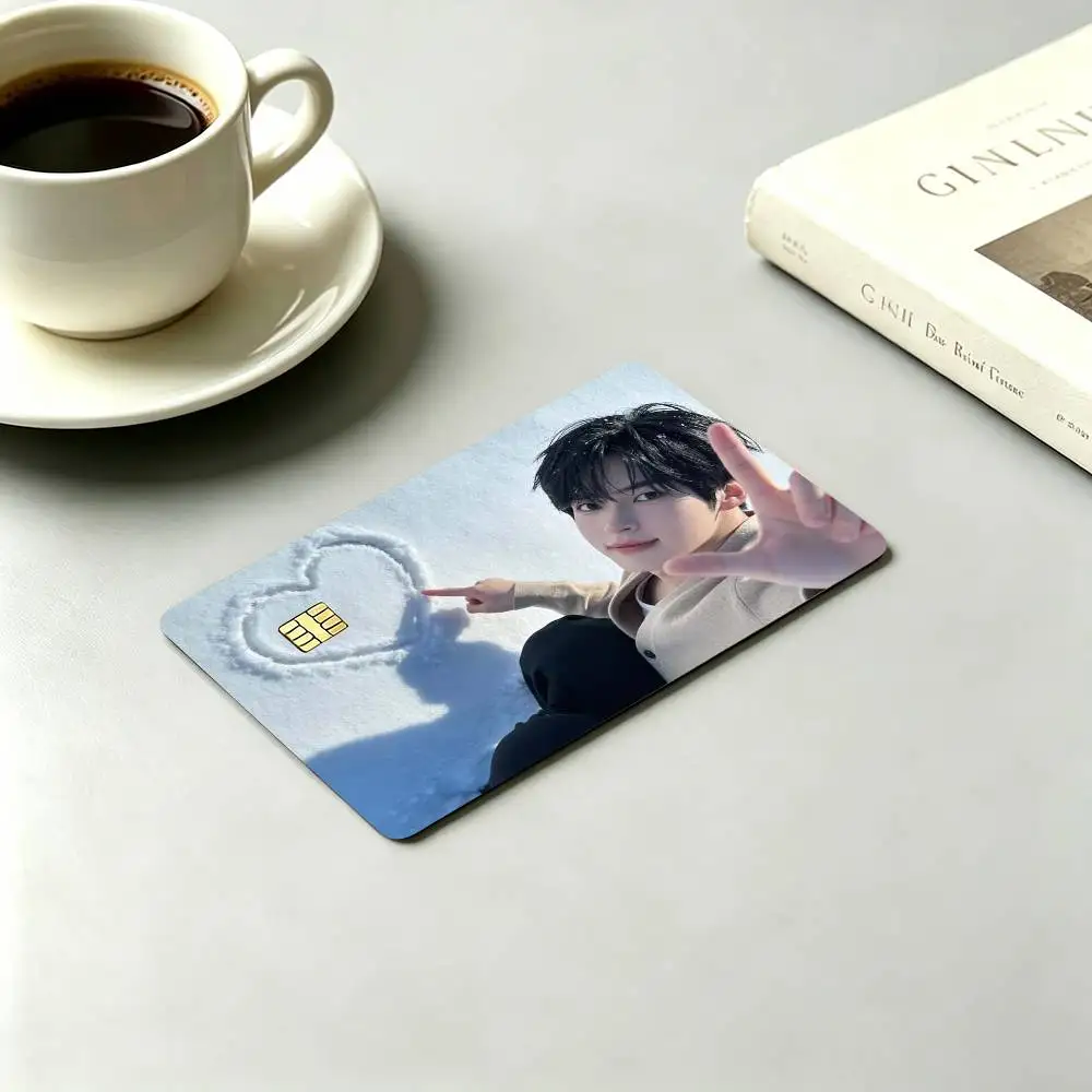 H-Han Yujin ZB1 Stage Character  Credit Card HD Stickers Game Card Decal Small Chip Waterproof Sticker Gift