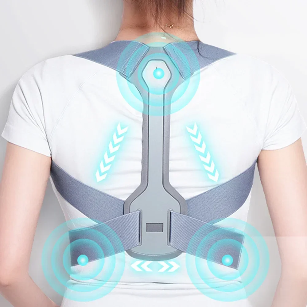 Corrector de postura de columna Lumbar, soporte para espalda, soporte para clavícula, correa recta, corsé de hombro, cinturón para aliviar el dolor para el cuidado de la salud corporal