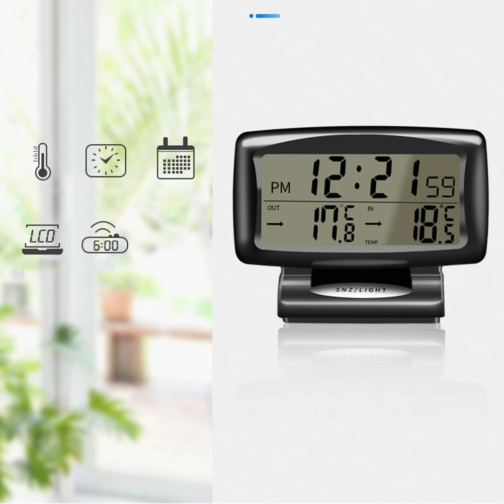 

Electronic Thermometer Metal Glass Waterproof Corrosion Resistant Backlit Car Thermometer Mechanical