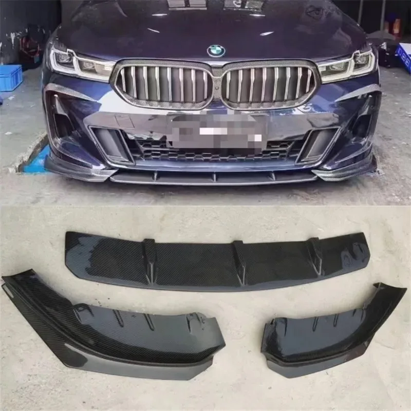 

For BMW 6GT G32 2021 2022 2023 2024 ReaI Carbon Fiber Front Bumper Lip Spoiler Kit