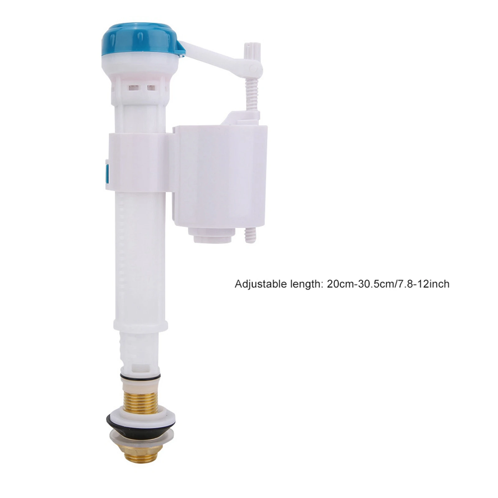 Toilet Push Button Fill Valve Dual Flush Cistern Valve Syphon Bathroom Blue White  G1/2 view 5
