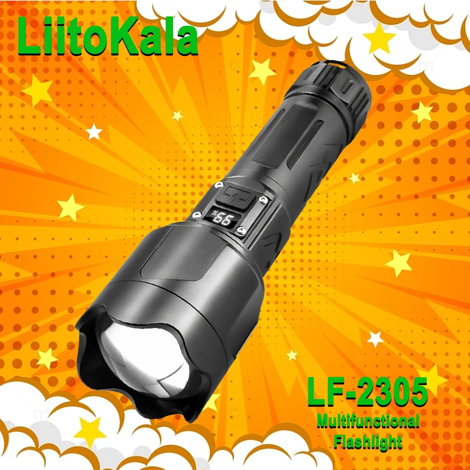 LiitoKala LF-2305 26550 Battery Outdoor Lighting Strong Flashlight
