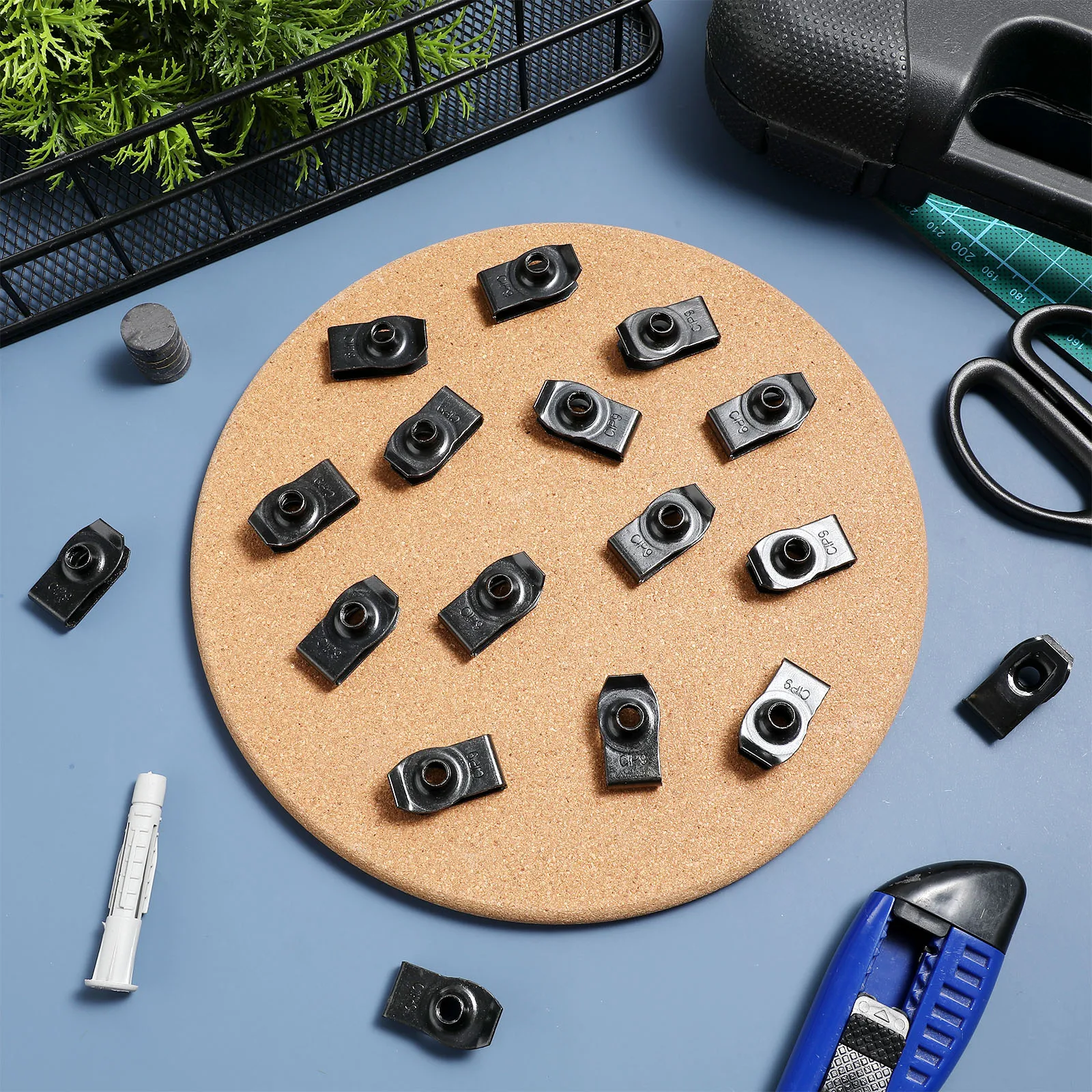 

U Shaped Nut Car Fixing Clips Bumper Retainer Holder Fasteners Iron Automotive Durable Metal Easy Installation Secure