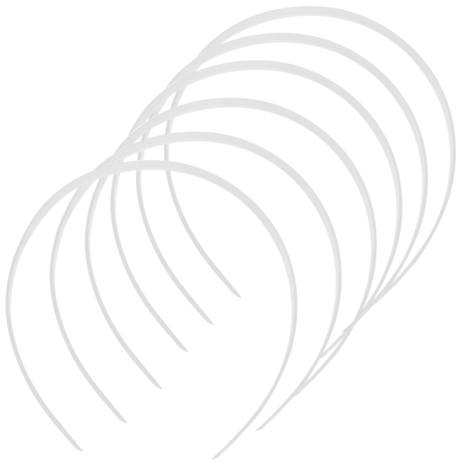 

12pcs Hair Hoops Plain Plastic Headbands for Women Girls DIY Wedding Accessory Fabric Headdress Hair Care Styling Tool