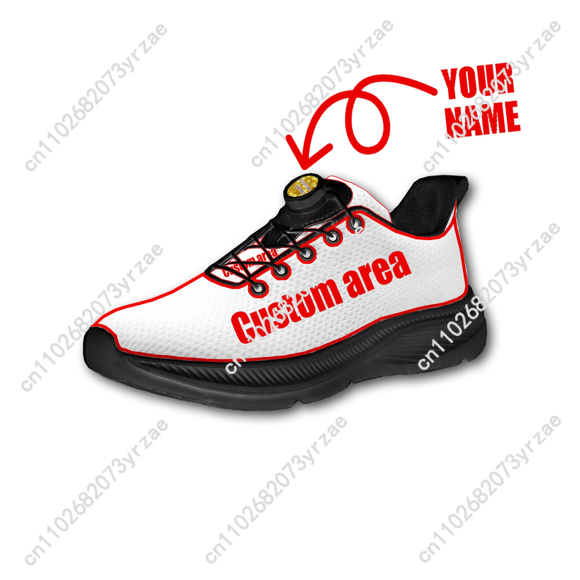 Back To The Future Customized Men Women Laceless Rotating Button Walking Shoe Fashion Lightweight Sports Shoes Custom Images view 3