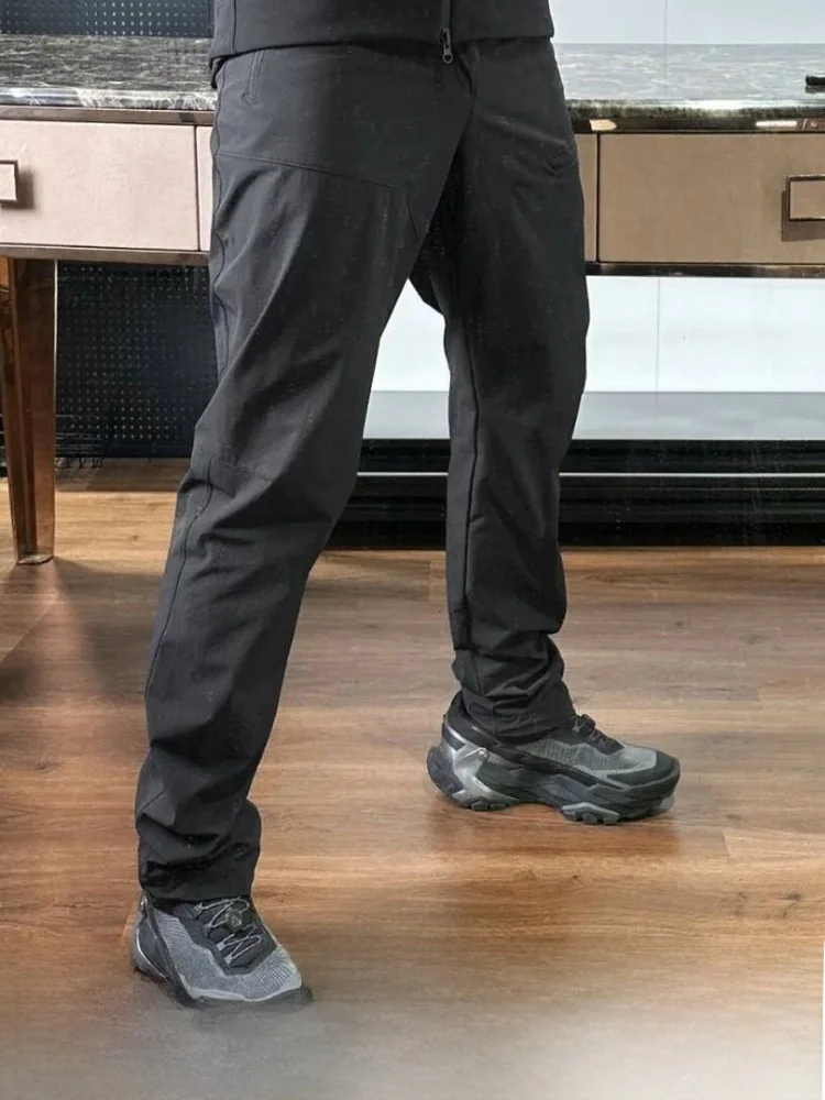 

Outdoor Climbing Hiking Men's Quick Dry Waterproof Soft Pants Multi-Piece Cutting Straight Leg Casual Trousers
