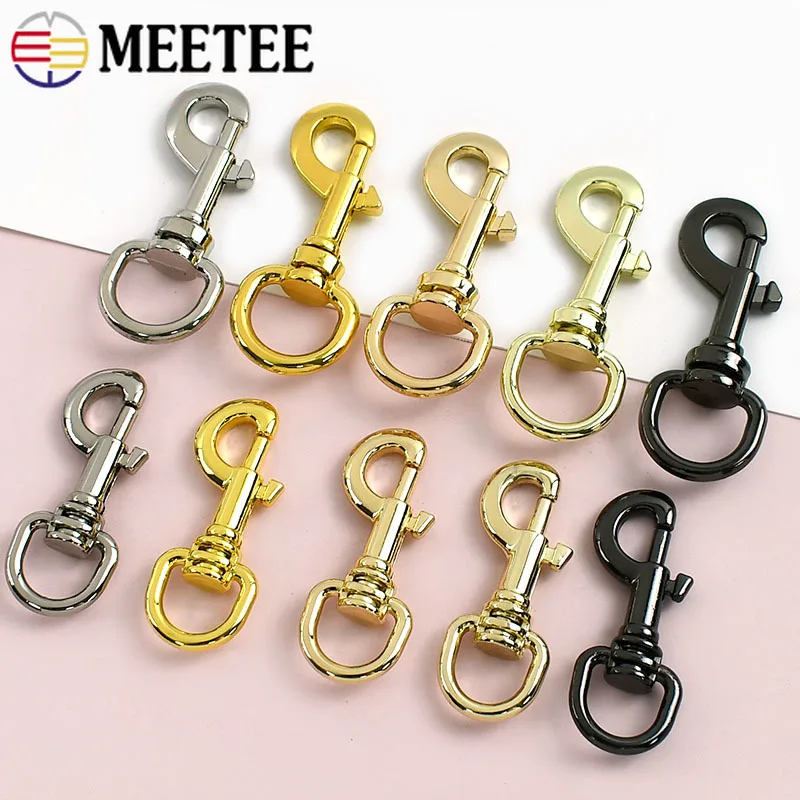 

5-20Pcs 11/15mm Metal Swivel Lobster Clasp Buckle Bag Strap Dog Collar Snap Hook Clips Keychain DIY Leather Hardware Accessories