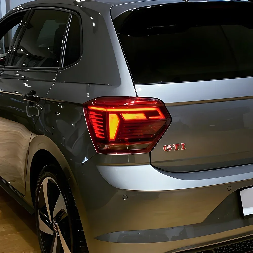 For Volkswagen Polo 2019-2021 LED Auto Back Lamps Assembly Upgrade High Configure Streamer Turn Car Taillights Accessories